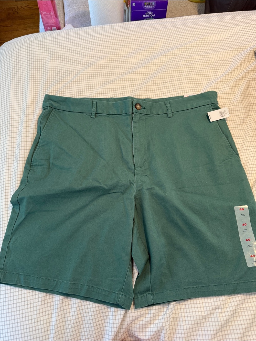 Old Navy Men’s Classic Green Cotton Blend Shorts